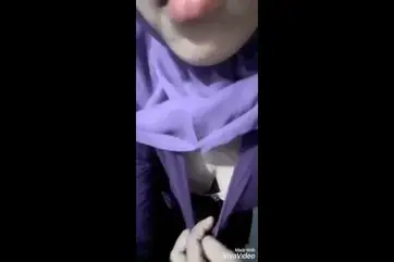 Dokumentasi Ukhti Hijab Ungu Live Kasur