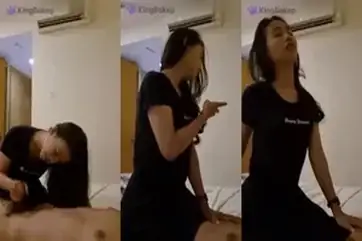 Gadis Cantik Pasrah Goyang Atas Kasur Hotel